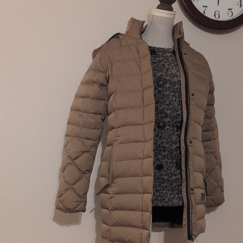 Orage Women's Golden Green Puffer Jacket Small